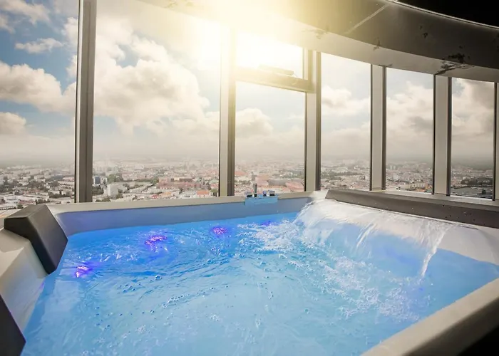 公寓 Sky Tower Z Jakuzzi Przy Oknie