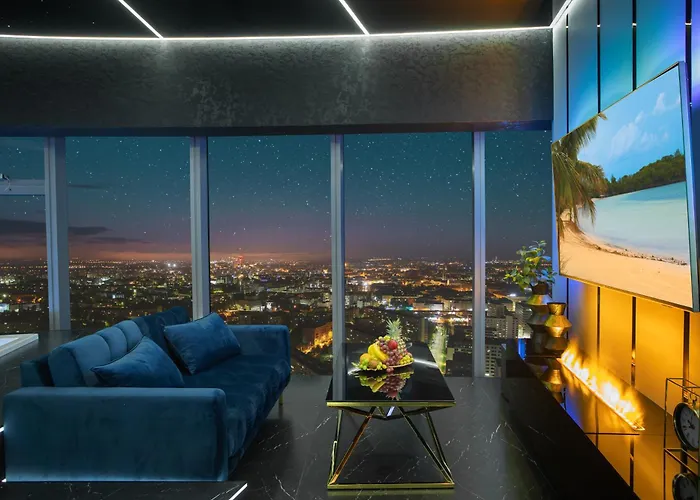 公寓 Sky Tower Z Jakuzzi Przy Oknie 弗罗茨瓦夫