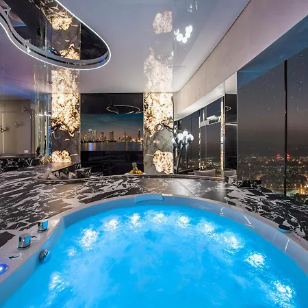 아파트 Sky Tower Z Jakuzzi Przy Oknie *
