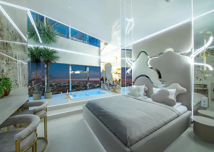 Sky Tower Z Jakuzzi Przy Oknie شقة فروتسواف